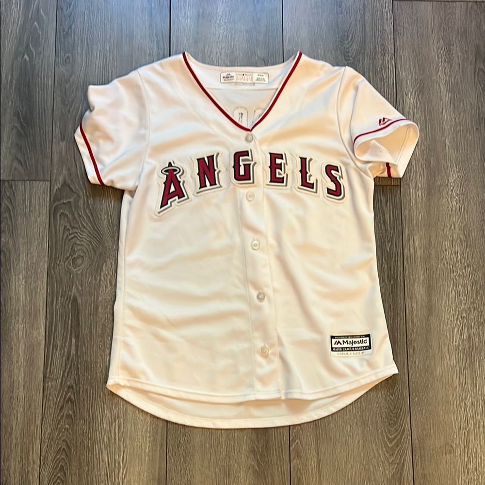 Majestic Kids Angels Cream Baseball Jersey